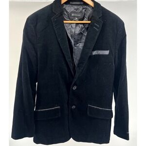 INC‎ International Concepts Mens Black Corduroy Regular Fit Blazer Medium READ